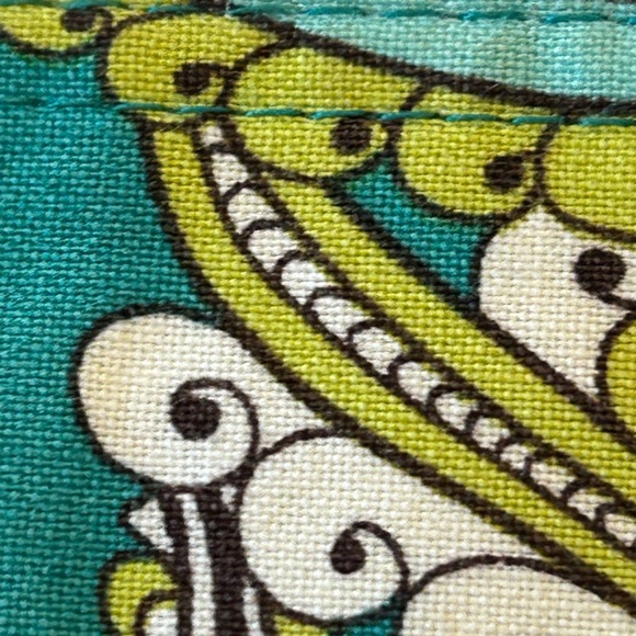 Vera Bradley Peacock Blue Retired Pattern Cotton Belt - Picture 8 of 11